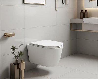Modern wandgemonteerd toilet