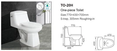 Eendelig langwerpig toilet op comforthoogte