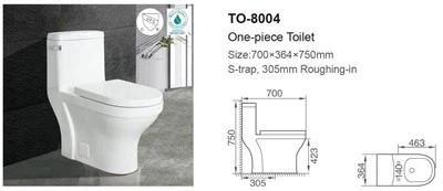 Sifonisch toilet uit één stuk