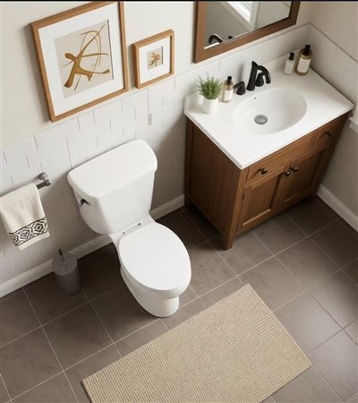 Sifonisch randloos tweedelig toilet voor distributeur- en projectgebruik